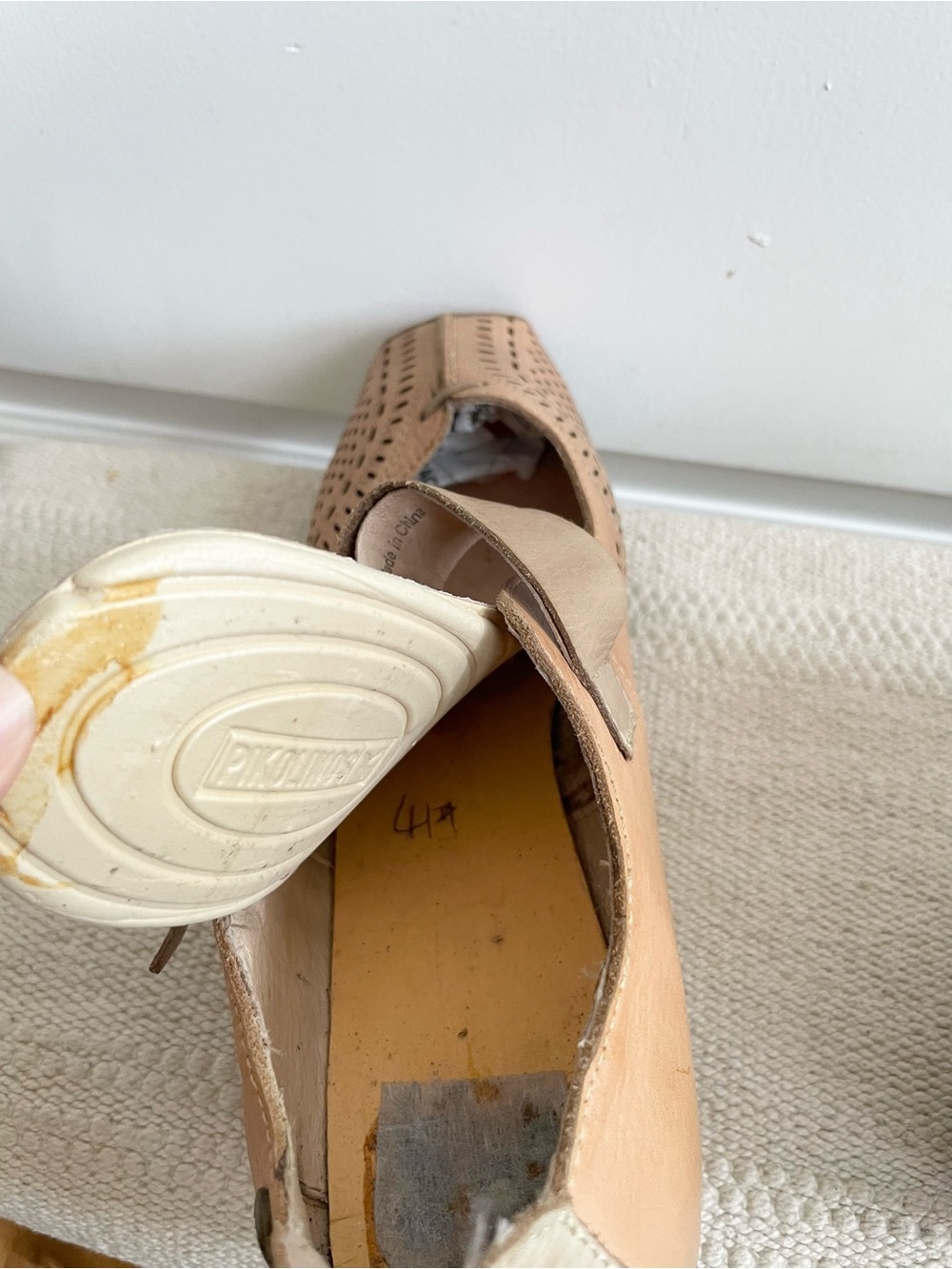 Pikolinos Leather Mary Jane Shoes Women Size 10 Made Spain - Picture 8 of 8